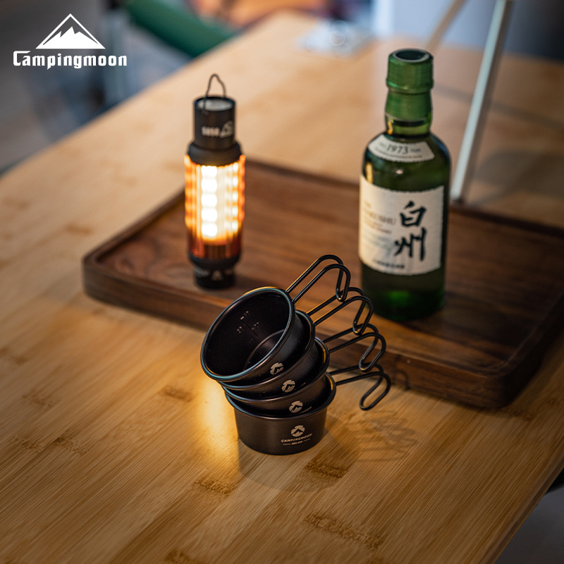 Coffee Tea Equipment - CAMPINGMOON Multifunctionele kleine roestvrijstalen drankbeker Draagbare