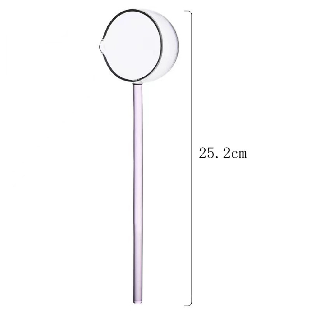 Tea Coffee Utensils - Kleurrijke glazen lepel met lange steel,