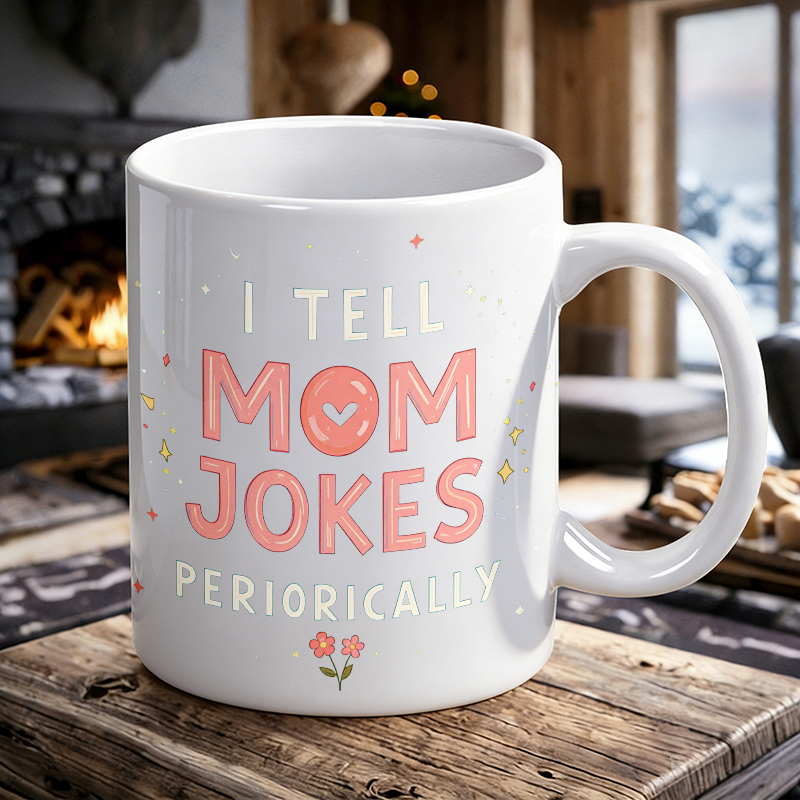 Coffee Tea Jokes - Kopjes- en mokjesset, 'Ik vertel mama