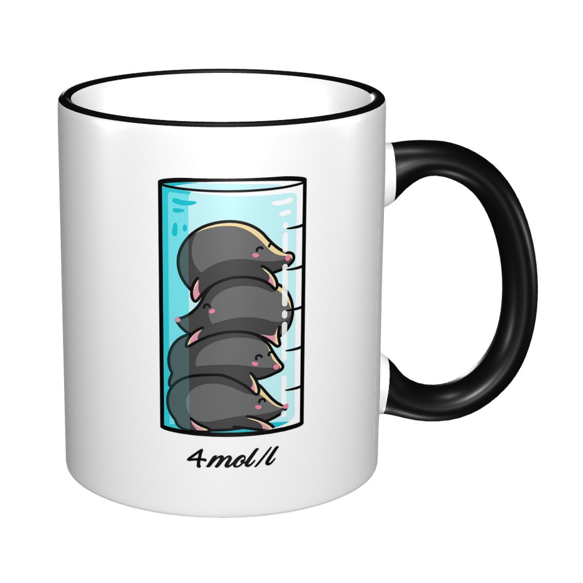 Coffee Tea Jokes - 4 molletjes per liter chemie wetenschap