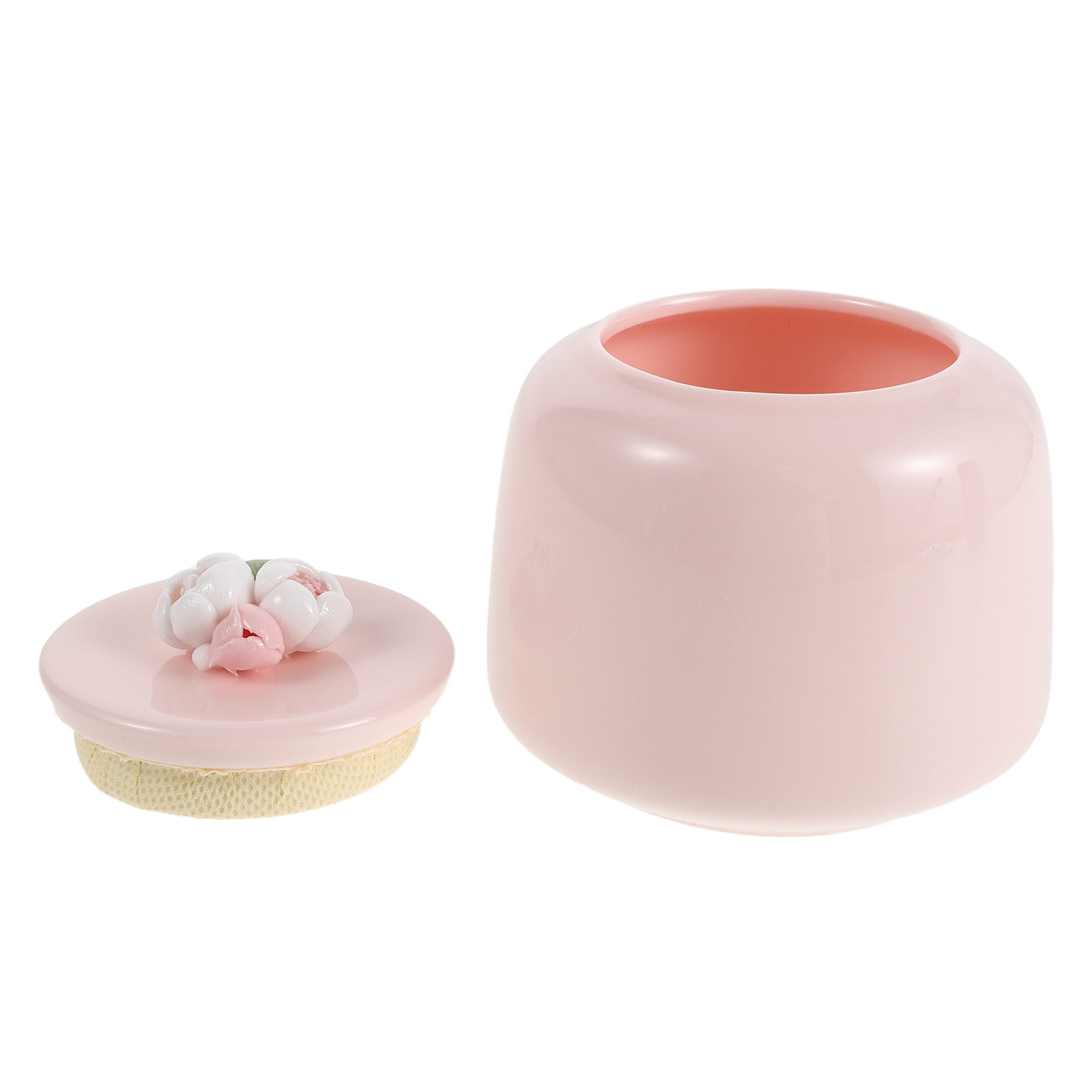 Coffee Tea Leaf And Bean - Keramische theepot roze porseleinen voorraadpot luchtdichte