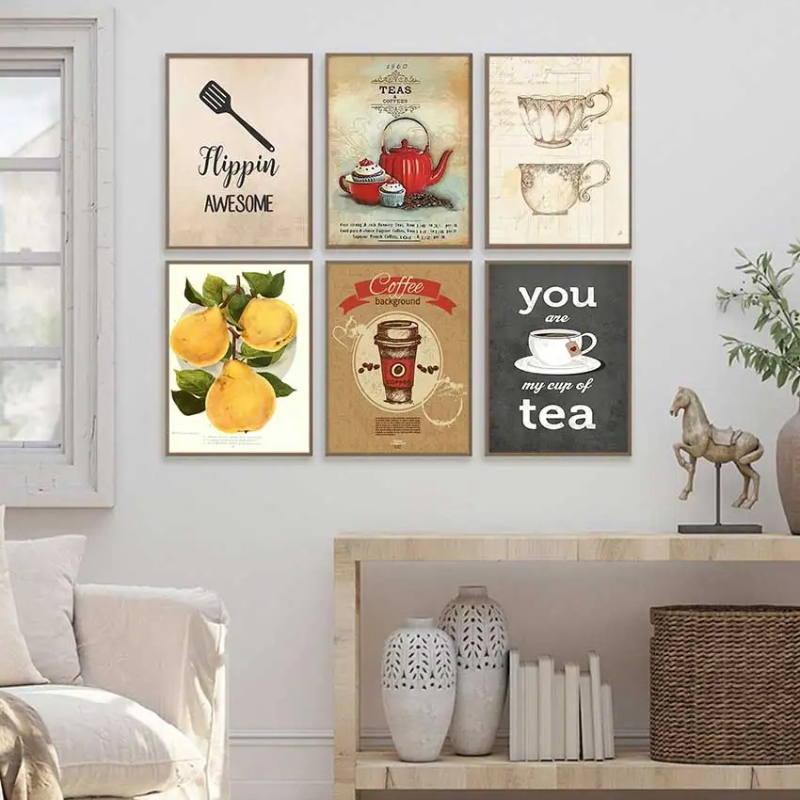 Coffee Tea Pictures - Vintage hete koffie theetijd eten cupcake