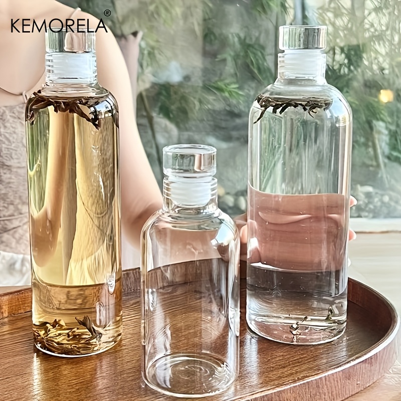 Coffee Tea Equipment - 1PCS Heldere Waterfles 300/500/750ml Glazen Sportwaterfles