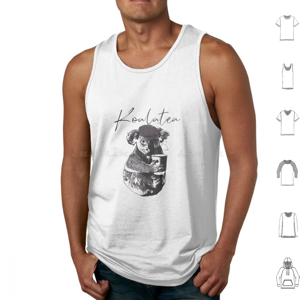 Coffee Tea Jokes - Koalatea Tanktops Vest Mouwloos Thee Koala