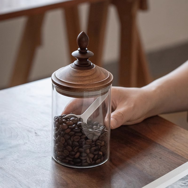 Coffee Tea Leaf And Bean - Amerikaanse stijl thuisgebruik koffiebonen opslagpot hoog