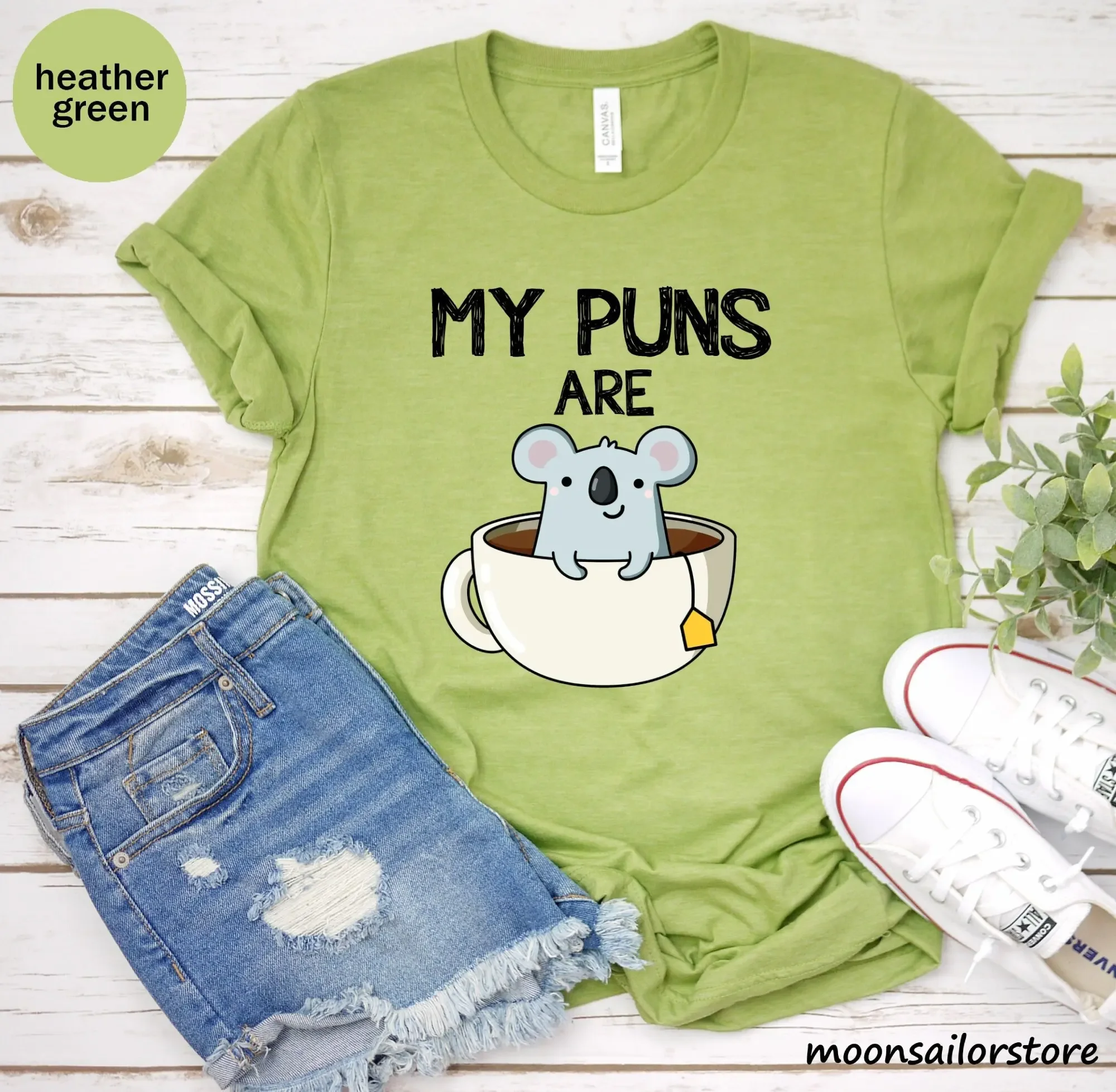 Coffee Tea Jokes - Mijn woordspelingen zijn Koala Tea T-shirt