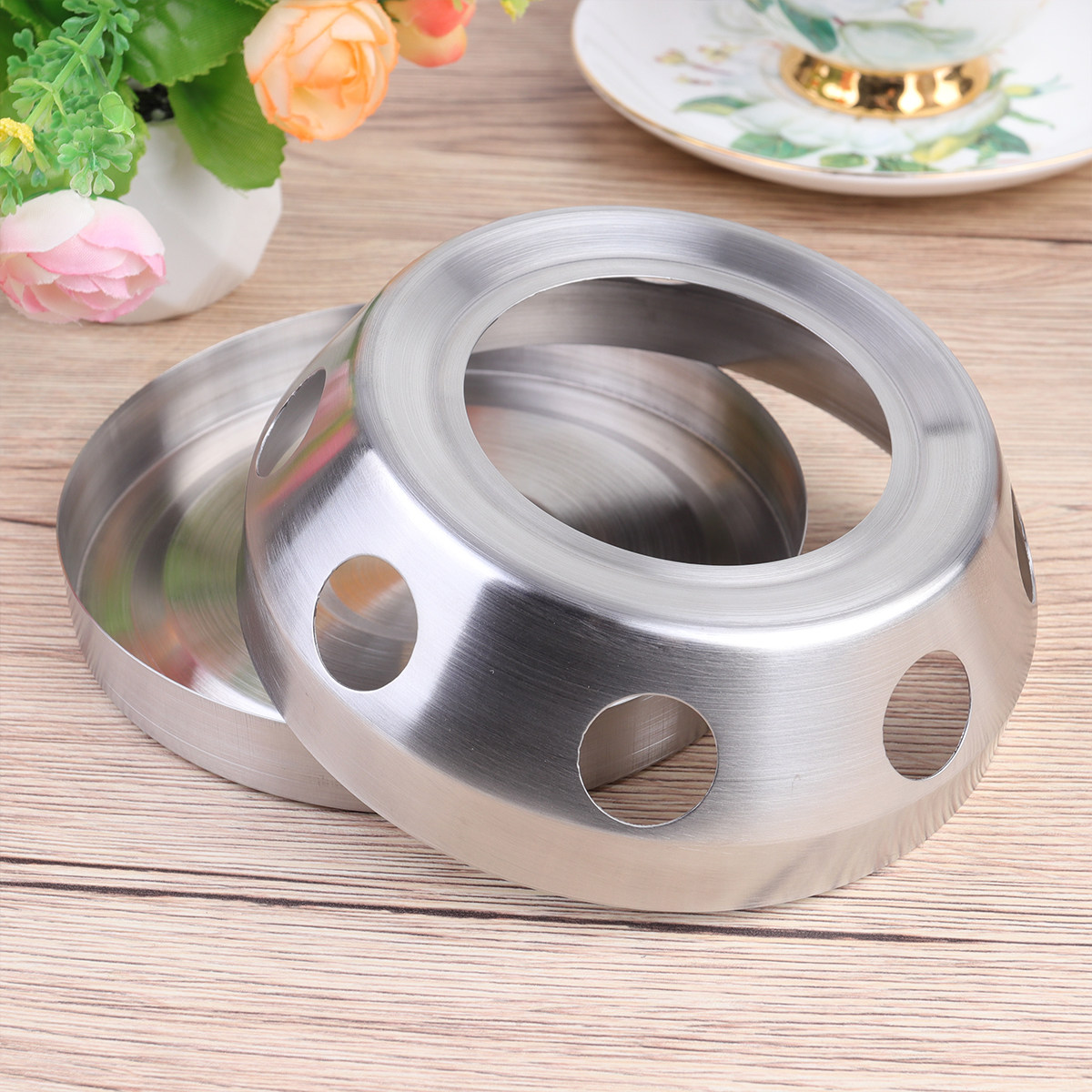 Coffee Tea Warmer - Veelzijdige roestvrijstalen theeverwarmer houder kaarsenhouder voor