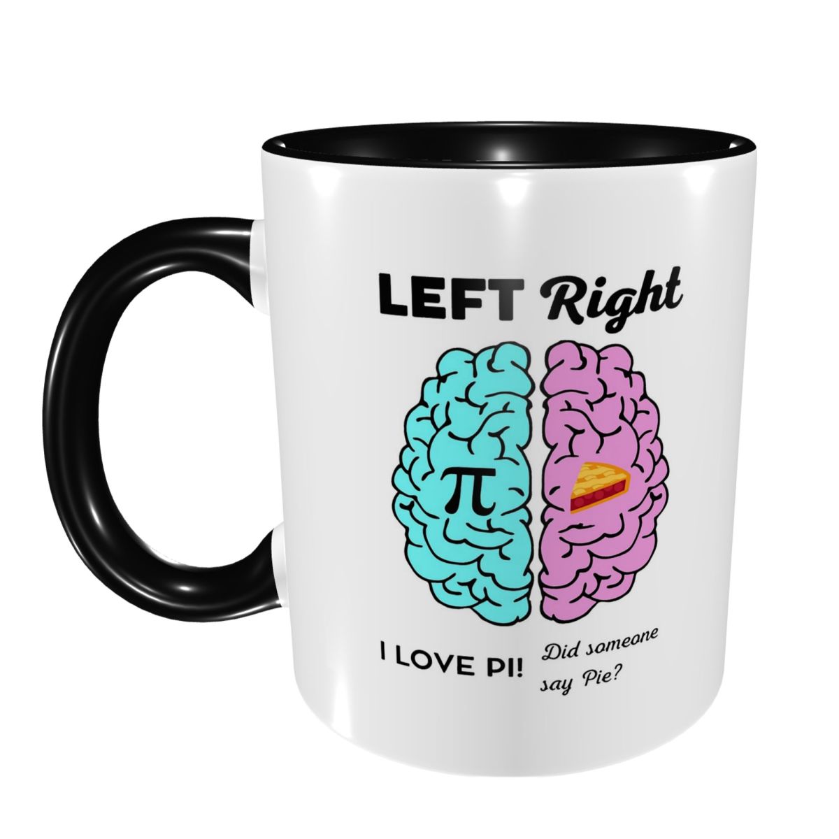 Coffee Tea Jokes - Links Rechts Hersenhemisferen Pi Pie Wiskunde