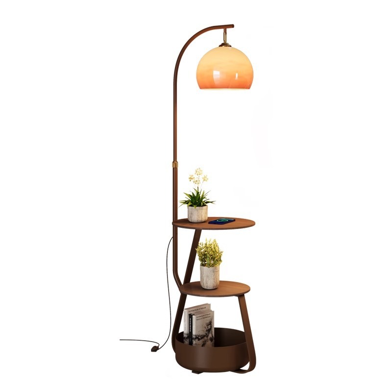 Coffee & Tea Haus - Vloerlamp, antiek nachtkastje voor de slaapkamer,