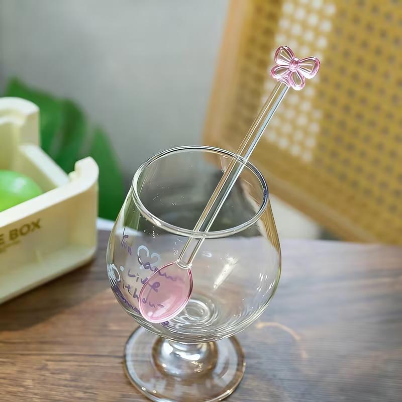 Roze met strik versierde glaze - Tea Coffee Utensils recensie en prijs