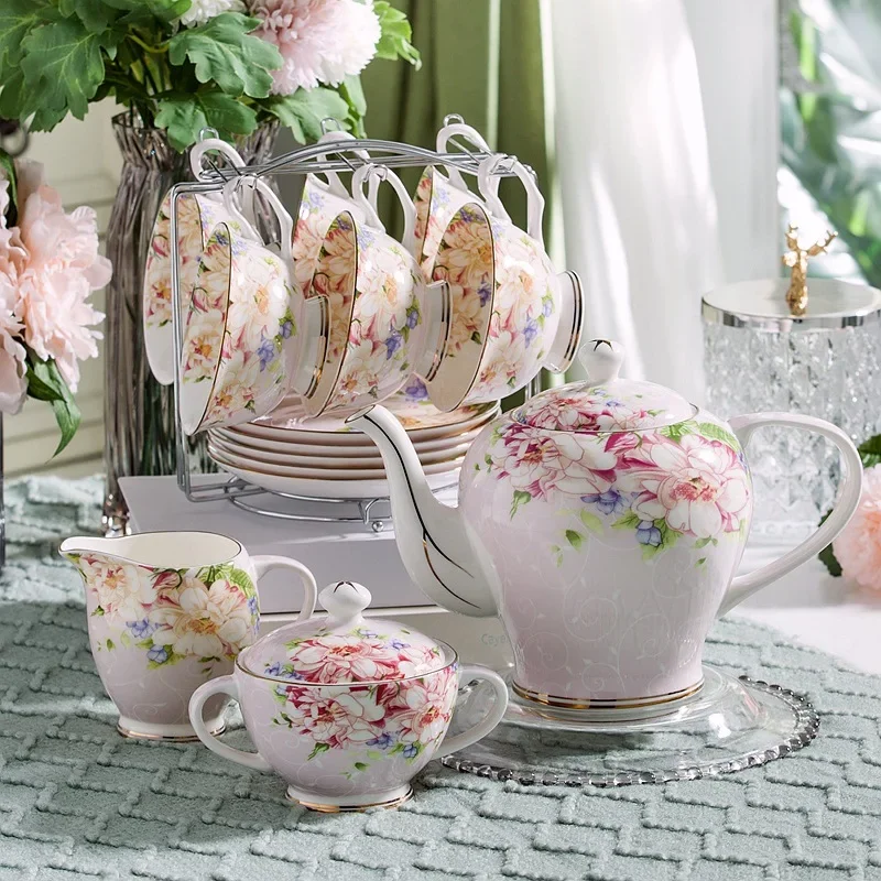 Roze Blauwe Bloem Bone china K - Coffee Tea Creamer recensie en prijs