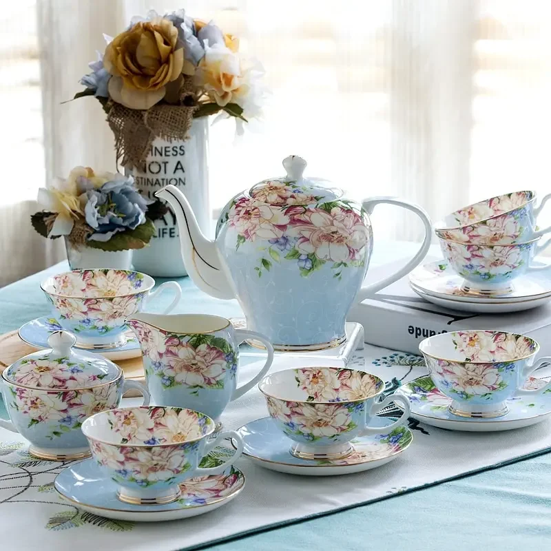 Roze Blauwe Bloem Bone china K - Coffee Tea Creamer recensie en prijs