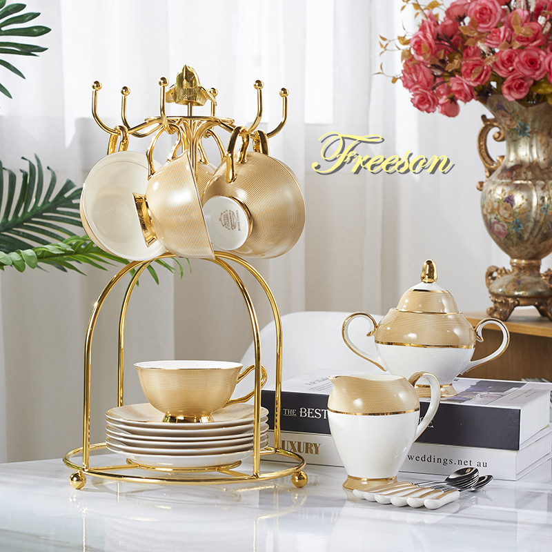 Luxe Goud Bone China Koffie Se - Coffee Tea Creamer recensie en prijs