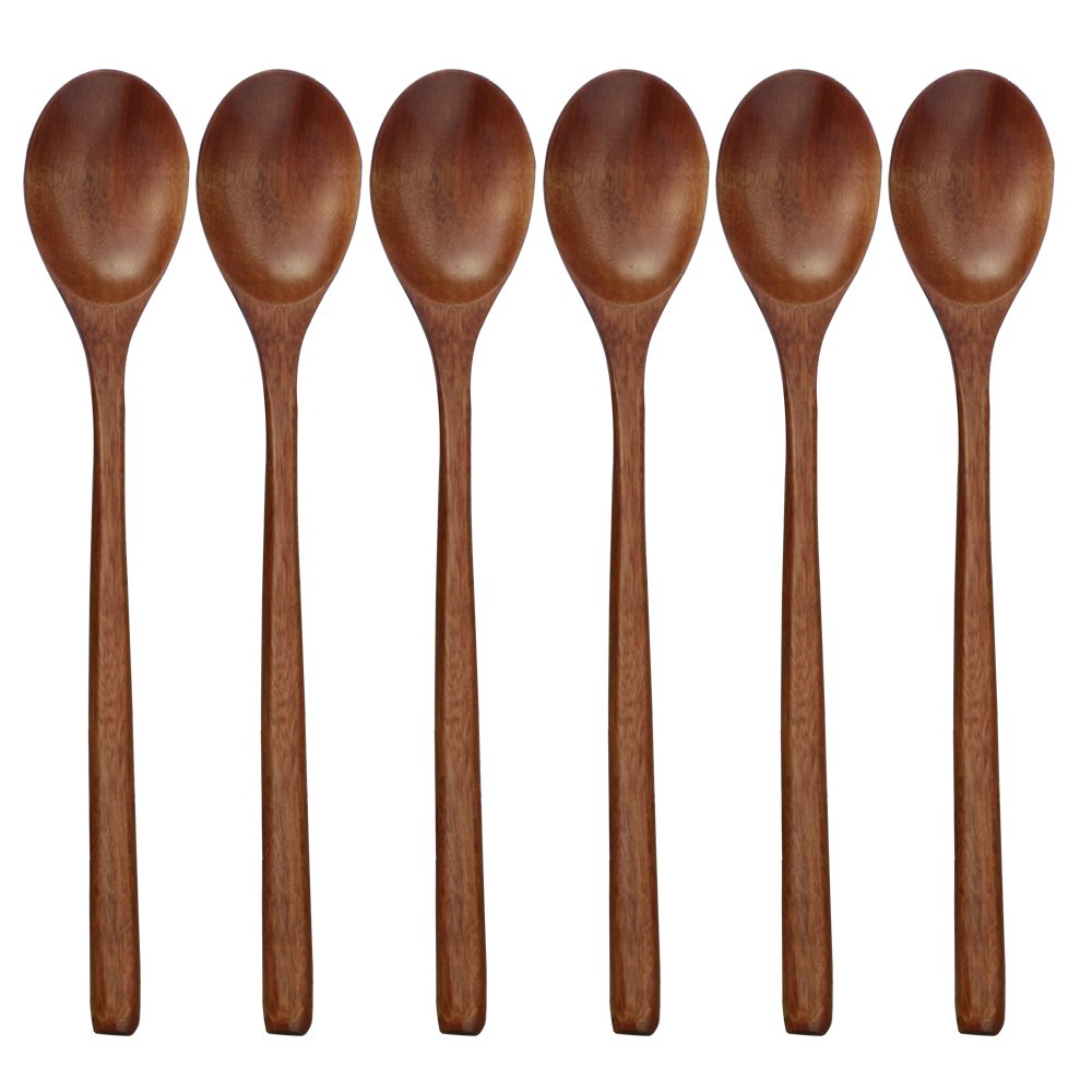 6 Stuks Houten Lepel Servies K - Tea Coffee Utensils recensie en prijs