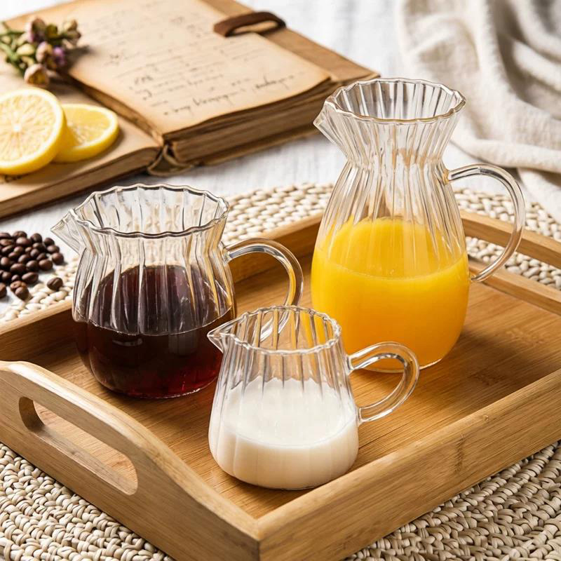 Glazen melkkan van hoog borosi - Coffee Tea Creamer recensie en prijs