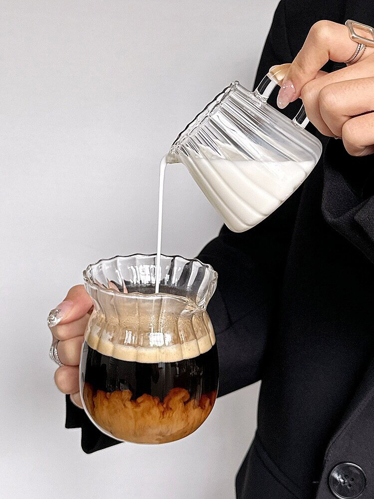 Glazen melkkan van hoog borosi - Coffee Tea Creamer recensie en prijs