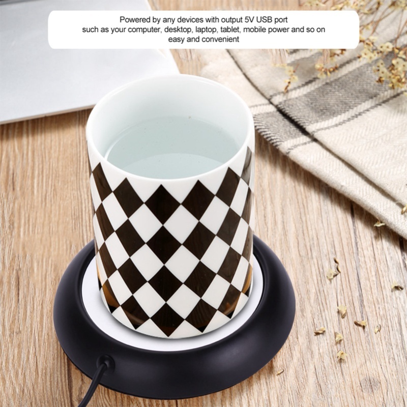 USB-bekerverwarmer met houtner - Coffee Tea Warmer recensie en prijs