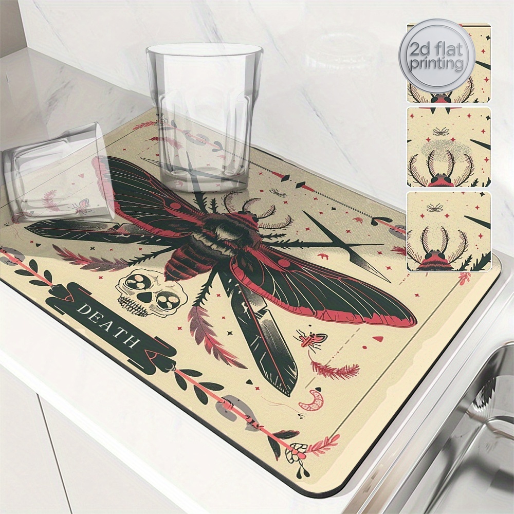 1pc Card Moth Skull Gothic Abs - Tea Coffee Utensils recensie en prijs