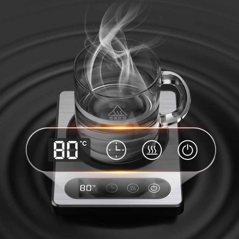 36W Koffiekopverwarmer met aan - Coffee Tea Warmer recensie en prijs